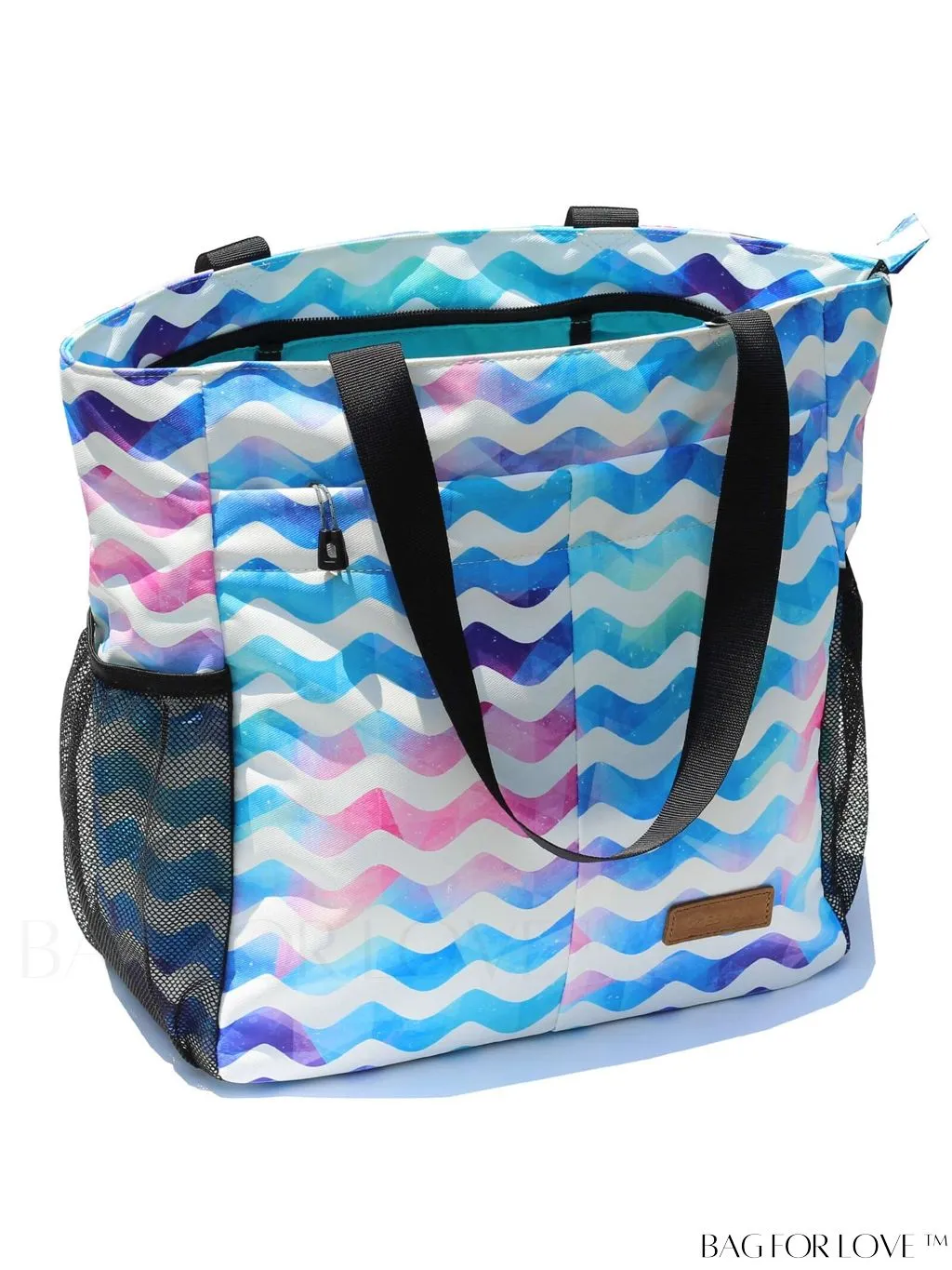 BagForLove - Water-Resistant Floral Tote Bag: Large, Multi-Pocketed for Gym, Work, Travel, Beach - Daily Essential