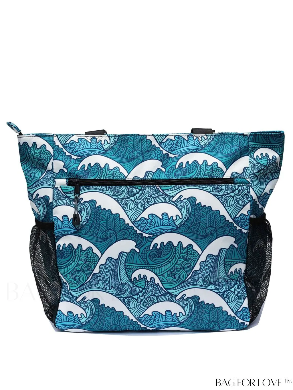 BagForLove - Water-Resistant Floral Tote Bag: Large, Multi-Pocketed for Gym, Work, Travel, Beach - Daily Essential