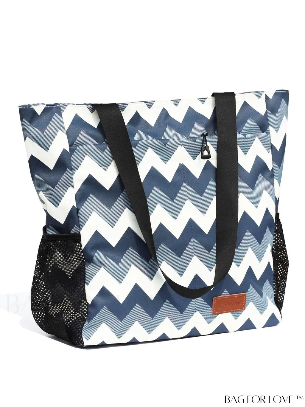 BagForLove - Water-Resistant Floral Tote Bag: Large, Multi-Pocketed for Gym, Work, Travel, Beach - Daily Essential