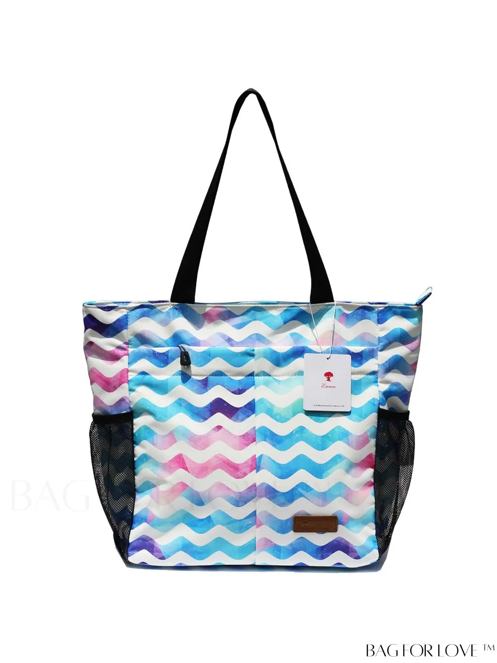 BagForLove - Water-Resistant Floral Tote Bag: Large, Multi-Pocketed for Gym, Work, Travel, Beach - Daily Essential