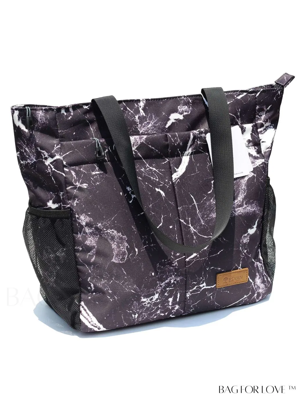 BagForLove - Water-Resistant Floral Tote Bag: Large, Multi-Pocketed for Gym, Work, Travel, Beach - Daily Essential