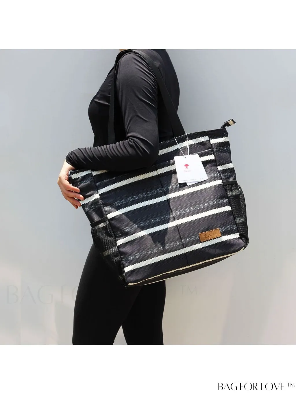 BagForLove - Water-Resistant Floral Tote Bag: Large, Multi-Pocketed for Gym, Work, Travel, Beach - Daily Essential