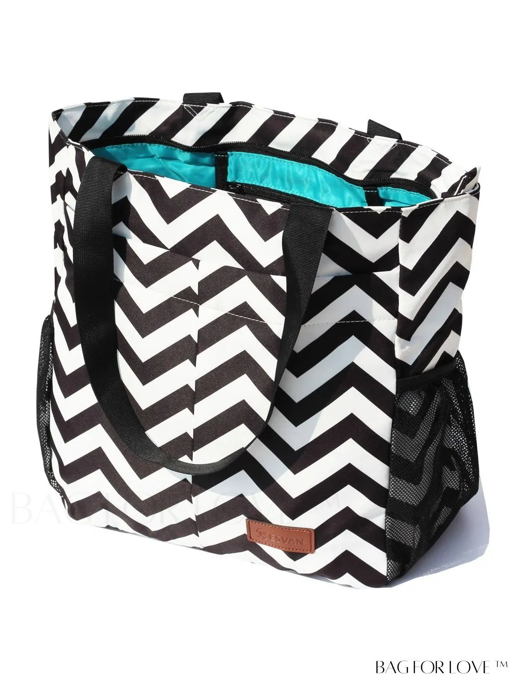 BagForLove - Water-Resistant Floral Tote Bag: Large, Multi-Pocketed for Gym, Work, Travel, Beach - Daily Essential