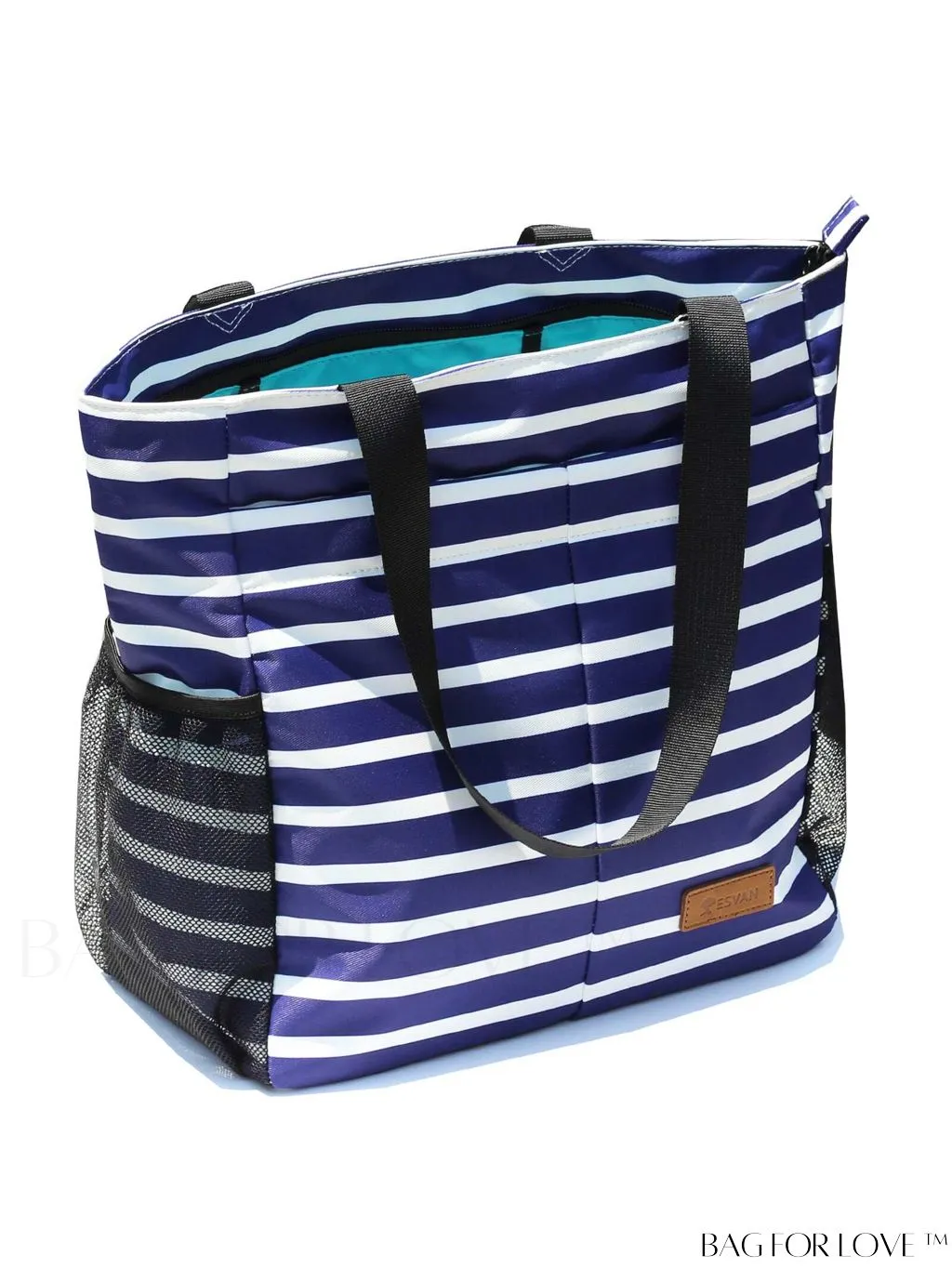 BagForLove - Water-Resistant Floral Tote Bag: Large, Multi-Pocketed for Gym, Work, Travel, Beach - Daily Essential