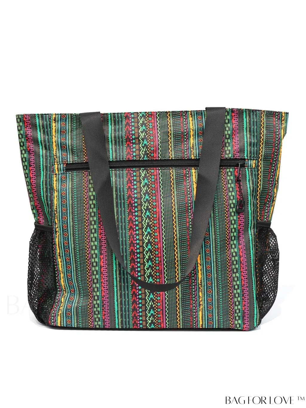 BagForLove - Water-Resistant Floral Tote Bag: Large, Multi-Pocketed for Gym, Work, Travel, Beach - Daily Essential