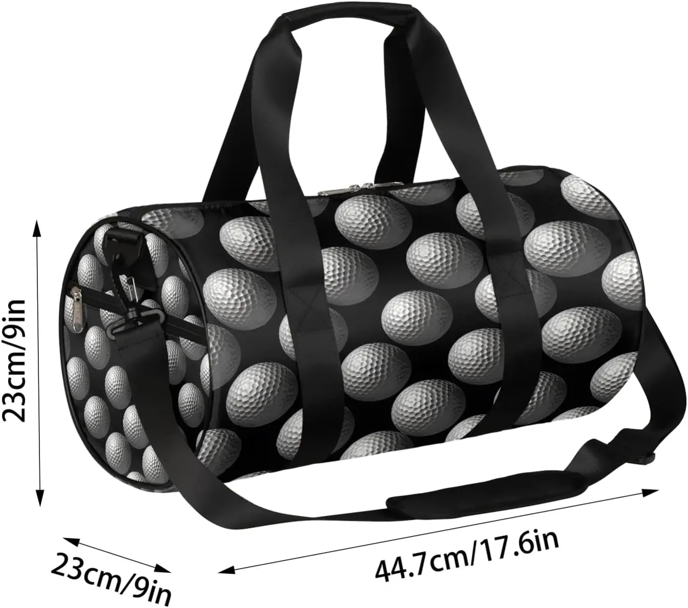 Ball Golf Pattern Travel Duffle Bag Gym Bag for Women Men Lightweight Carry on Duffel Bag for Sports Gyms Weekend Getaway