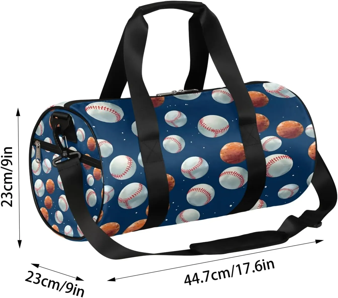 Ball Travel Duffle Bag Gym Bag for Women Men Lightweight Carry on Duffel Bag for Sports Gyms Weekend Getaway