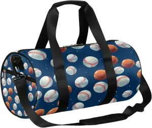 Ball Travel Duffle Bag Gym Bag for Women Men Lightweight Carry on Duffel Bag for Sports Gyms Weekend Getaway
