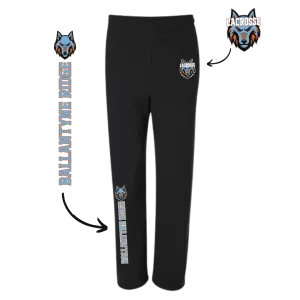 Ballantyne Ridge Lacrosse - 8 oz Pocketed Open Bottom Sweatpants