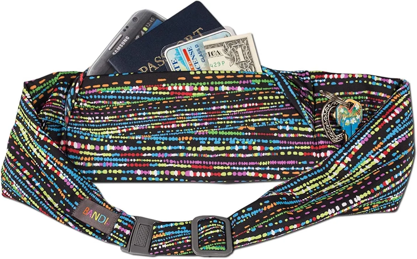 BANDI Running Belt for Women – Waist Fanny Pack Hands Free Way to Carry Phone, Passport, Keys, ID, Money & Everyday Essentials Made in the USA
