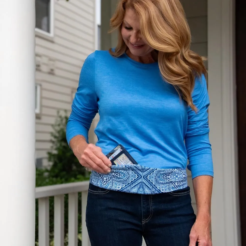 BANDI Running Belt for Women – Waist Fanny Pack Hands Free Way to Carry Phone, Passport, Keys, ID, Money & Everyday Essentials Made in the USA