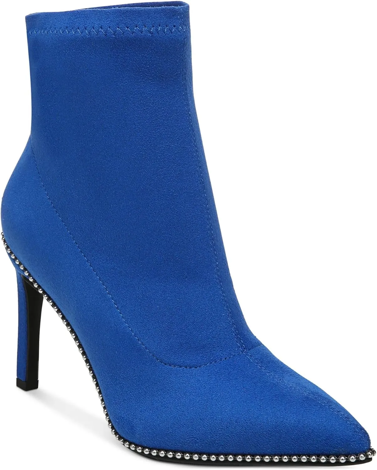 bar III Womens Melanay Stretch Pull On Ankle Boots Blue 6.5 Medium (B,M)