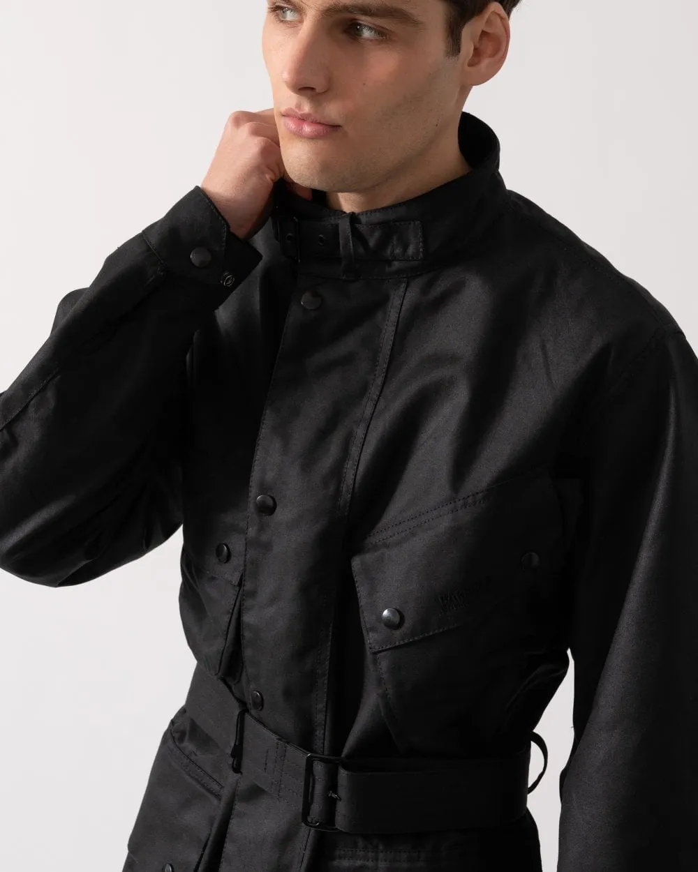 Barbour International Reflective A7 Mens Wax Jacket