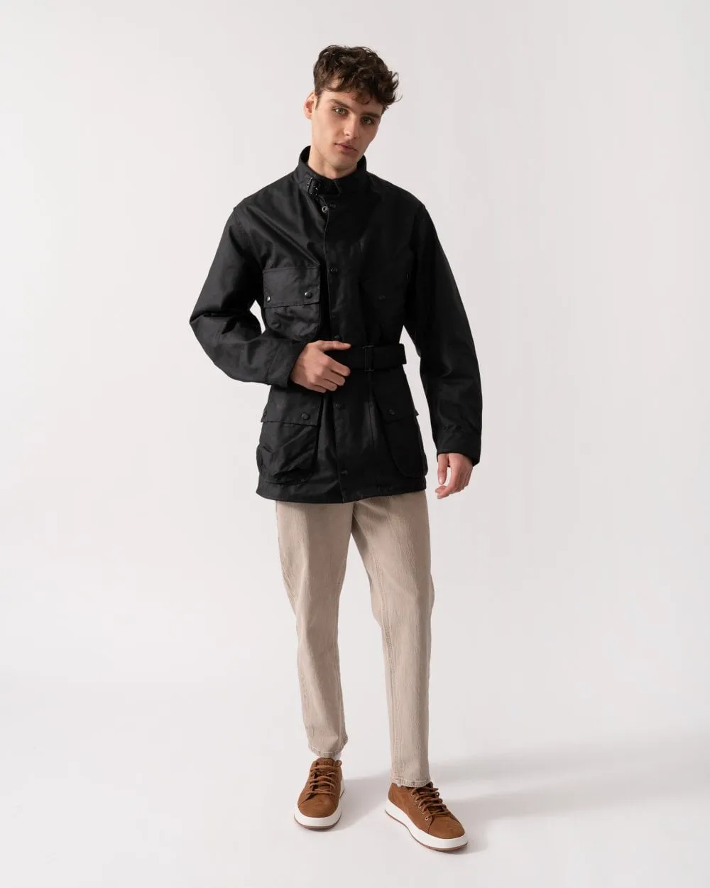 Barbour International Reflective A7 Mens Wax Jacket