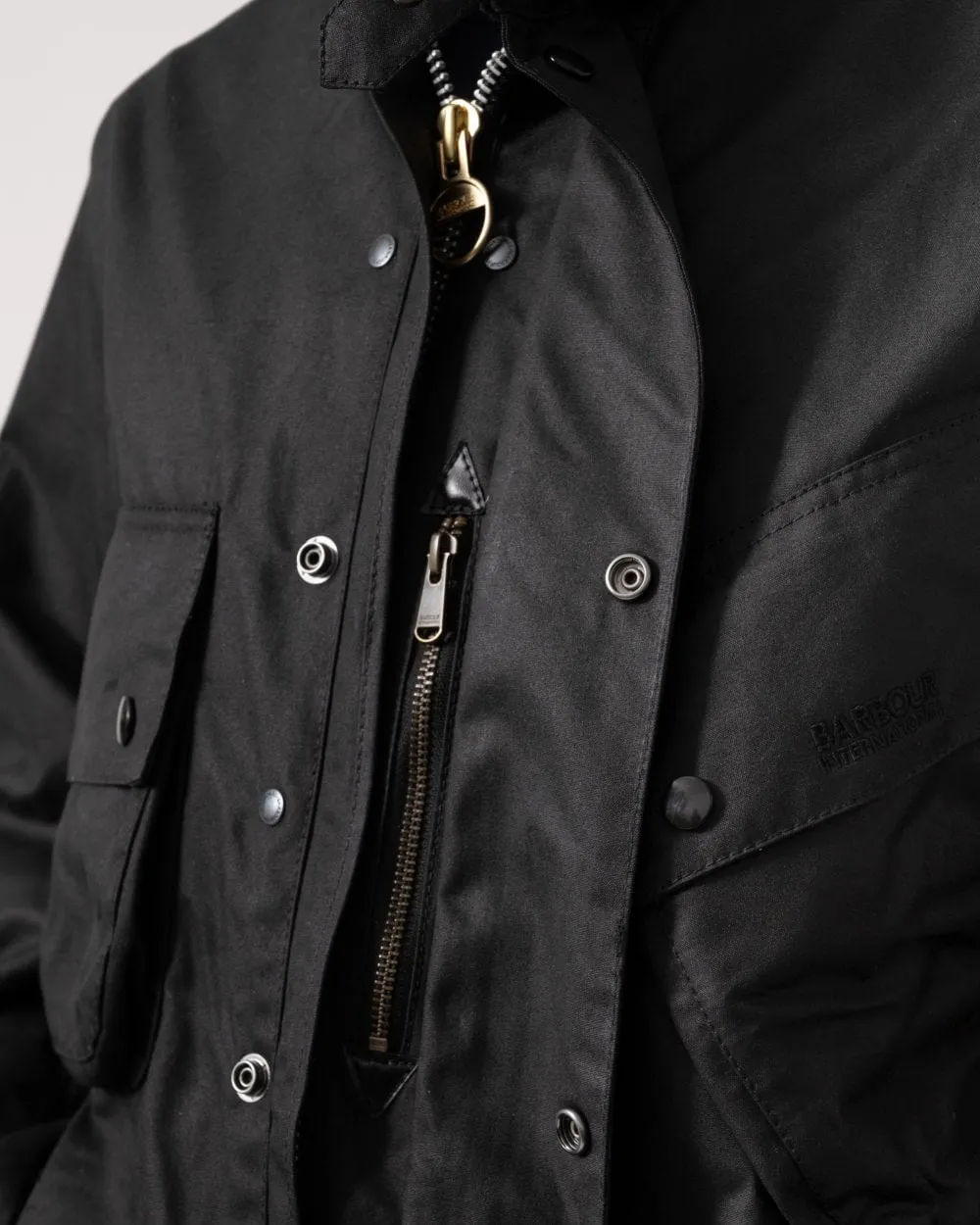 Barbour International Reflective A7 Mens Wax Jacket