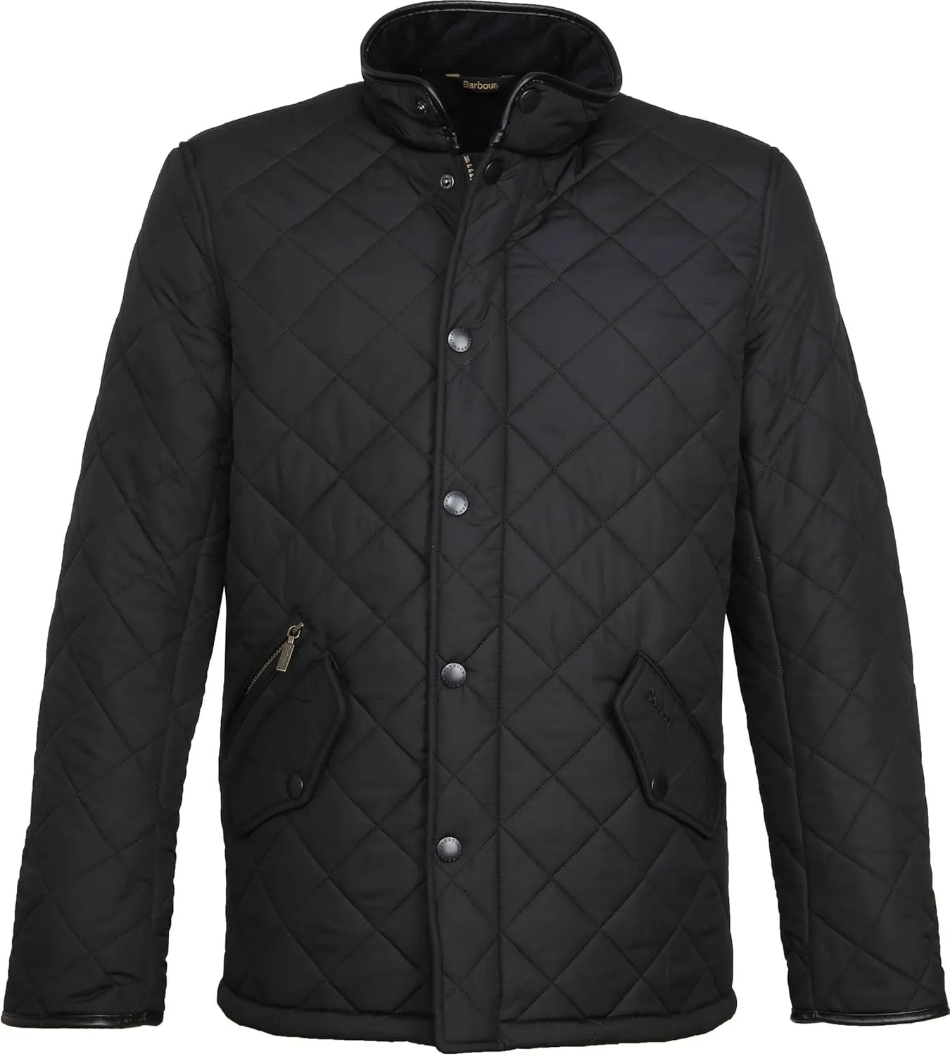 Barbour Men's Powell Quilt, Black, XXL