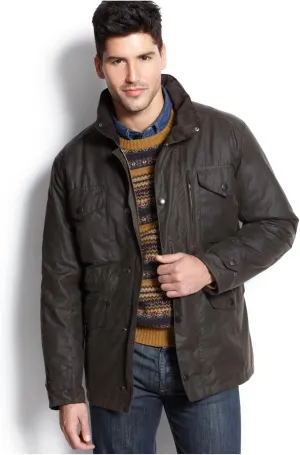 Barbour Mens Sapper Wax Jacket, XXL, Olive