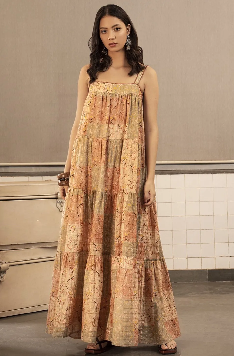 Beige Dolphy Strappy Maxi