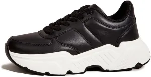 BELOS Women's Platform Chunky Sneakers Fashion Dad Sneakers Casual Lace Up Comfortable Lightweigt Walking Shoes