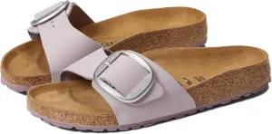 Birkenstock Women's Madrid Big Buckle Washed Metallic Rose