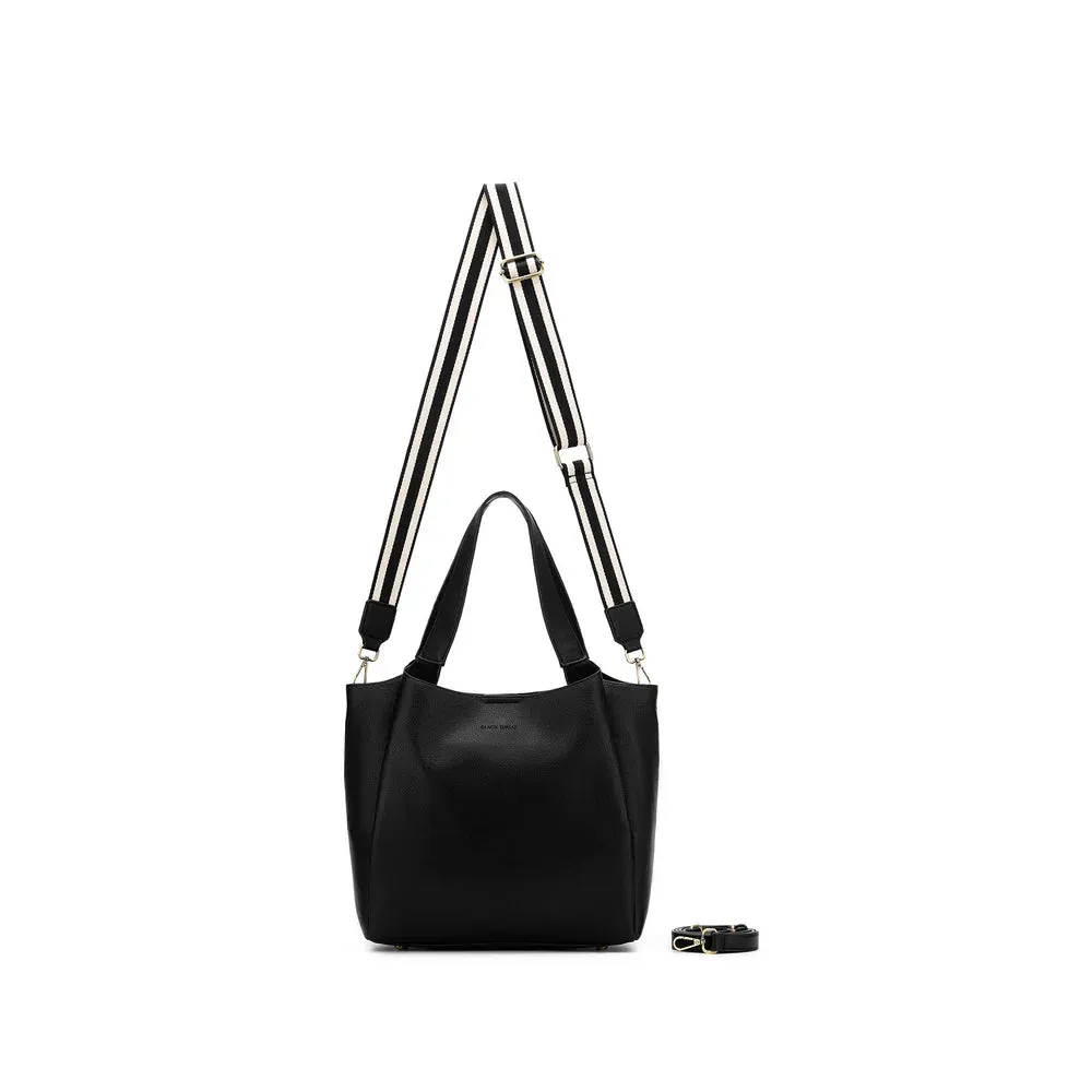 Black Caviar Grande Evelyn 3 piece Hobo Tote