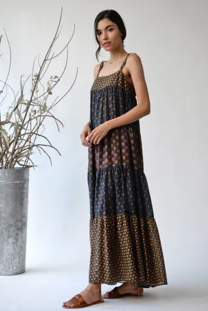 Blue Temara Strappy Maxi Dress
