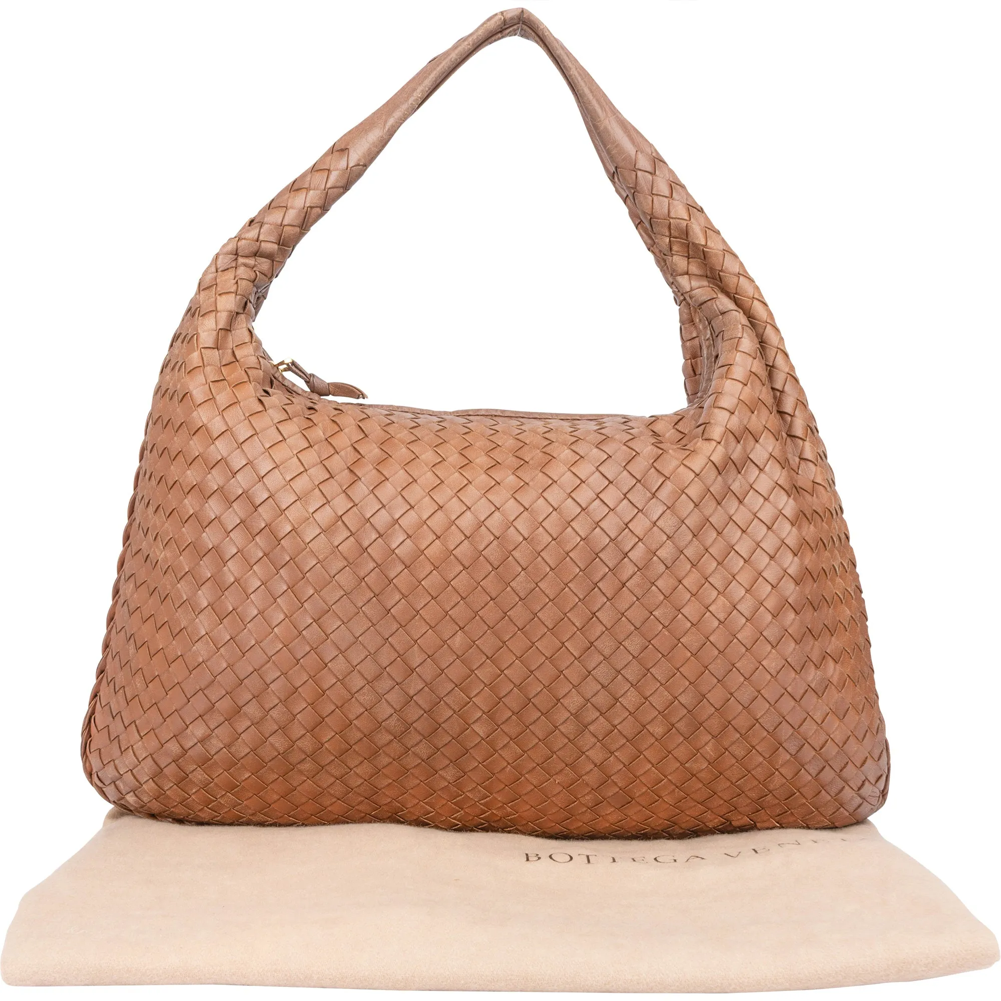 Bottege Veneta Brown Intrecciato Big Hobo Bag