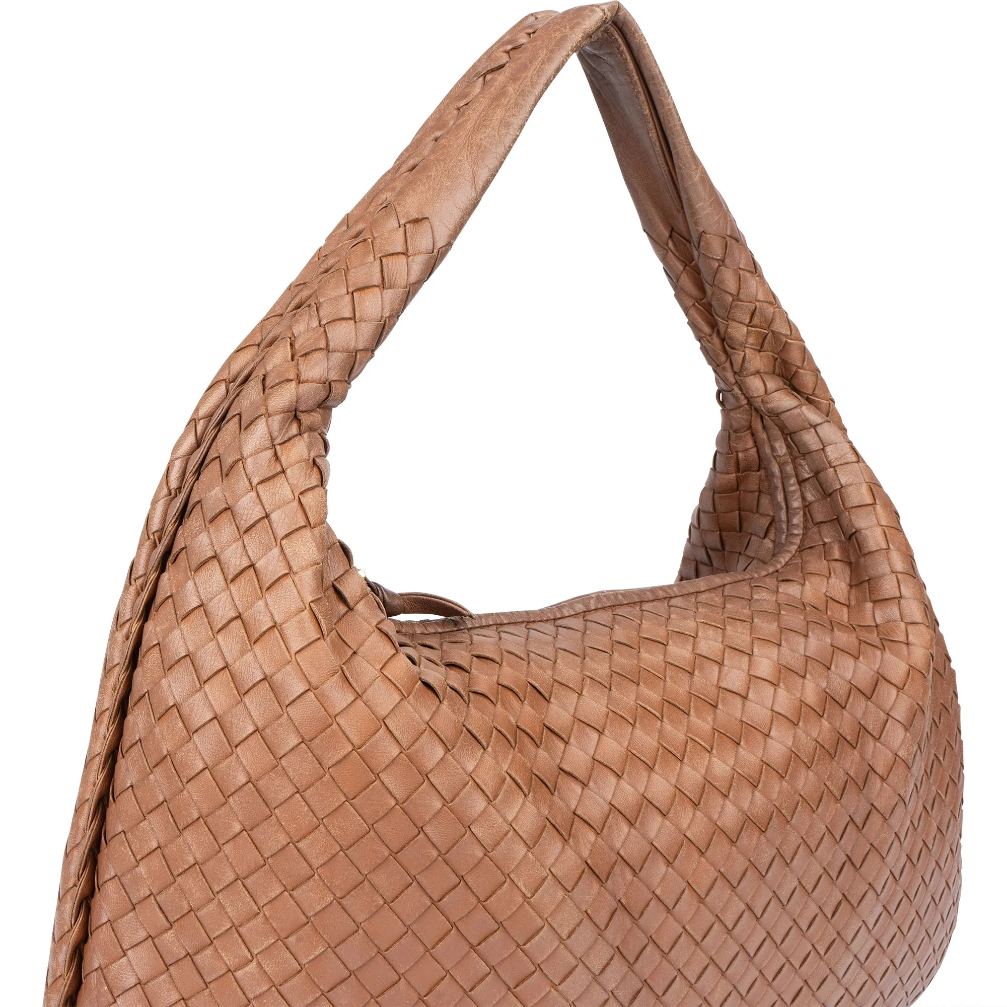 Bottege Veneta Brown Intrecciato Big Hobo Bag