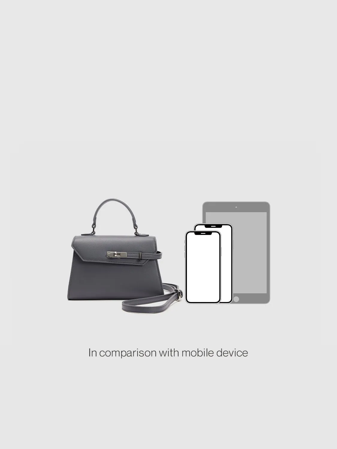 Buckled Vegan Leather Shoulder Bag