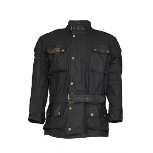 Burke & Wills Mens Biker Jacket - Black
