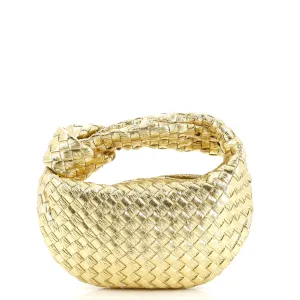 BV Jodie Hobo Metallic Intrecciato Nappa Mini