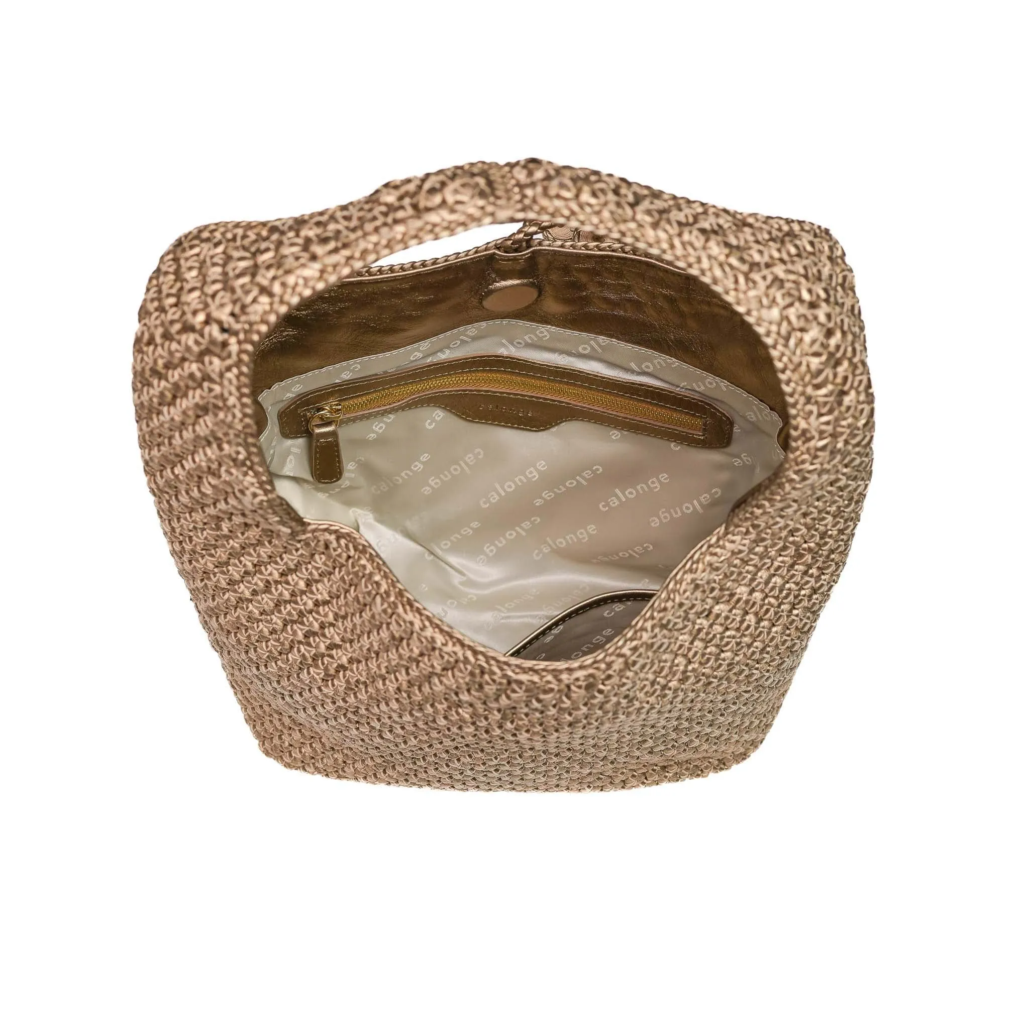 CA 538 - OCTO HOBO BAG - METALLIC COPPER