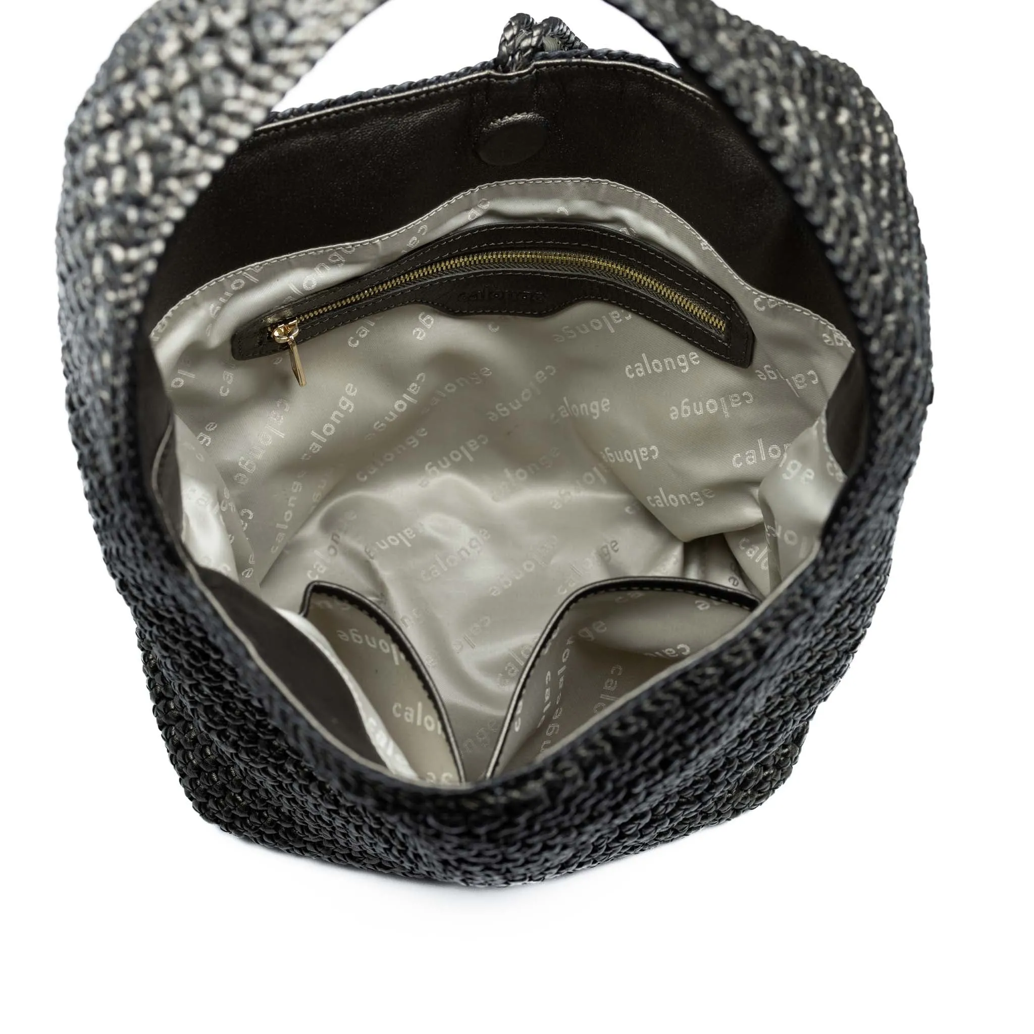 CA 538 - OCTO HOBO BAG - METALLIC PEWTER