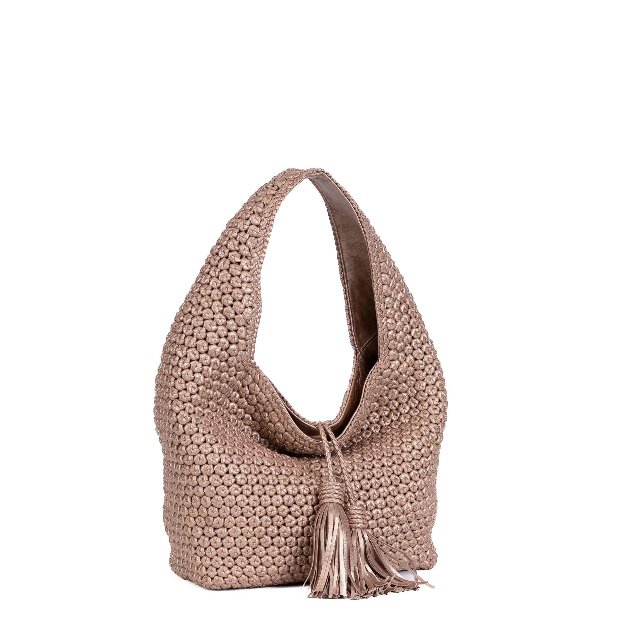 CA 538 - OCTO HOBO BAG - METALLIC ROSE GOLD