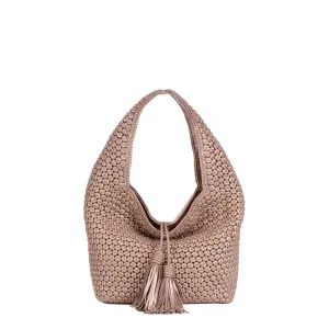 CA 538 - OCTO HOBO BAG - METALLIC ROSE GOLD