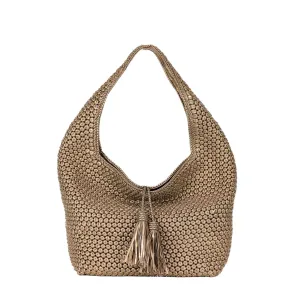 CA 539 - OCTO HOBO BAG - METALLIC COPPER