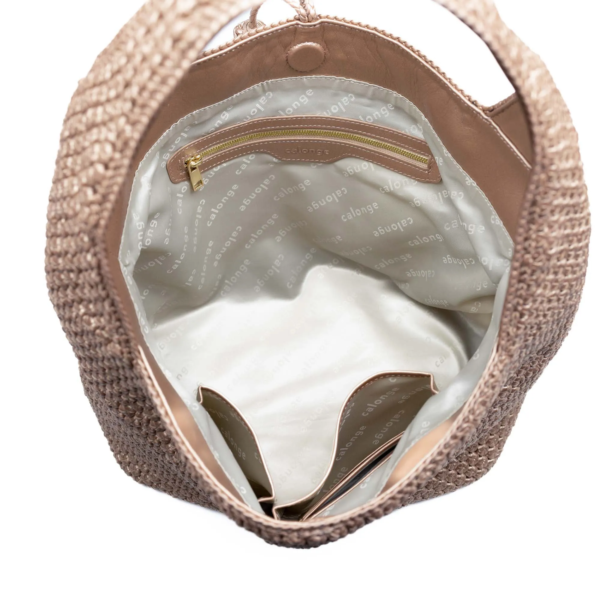 CA 539 - OCTO HOBO BAG - METALLIC ROSE GOLD