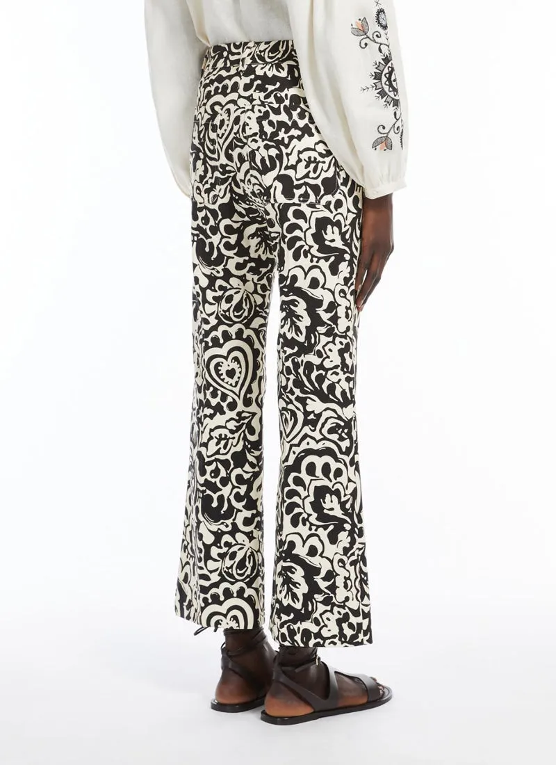 Cadmio Batik Straight Cotton Trouser