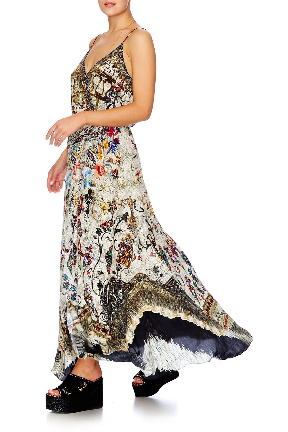 CAMILLA - STRAPPY WRAP DRESS 'RAISE YOUR GLASS'
