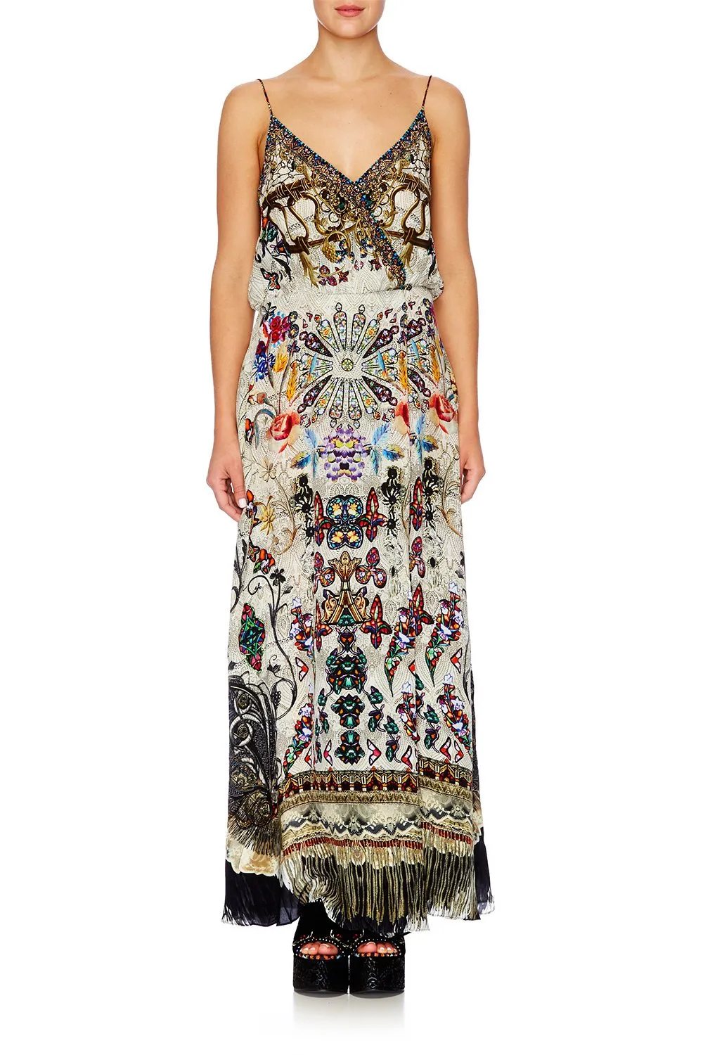 CAMILLA - STRAPPY WRAP DRESS 'RAISE YOUR GLASS'