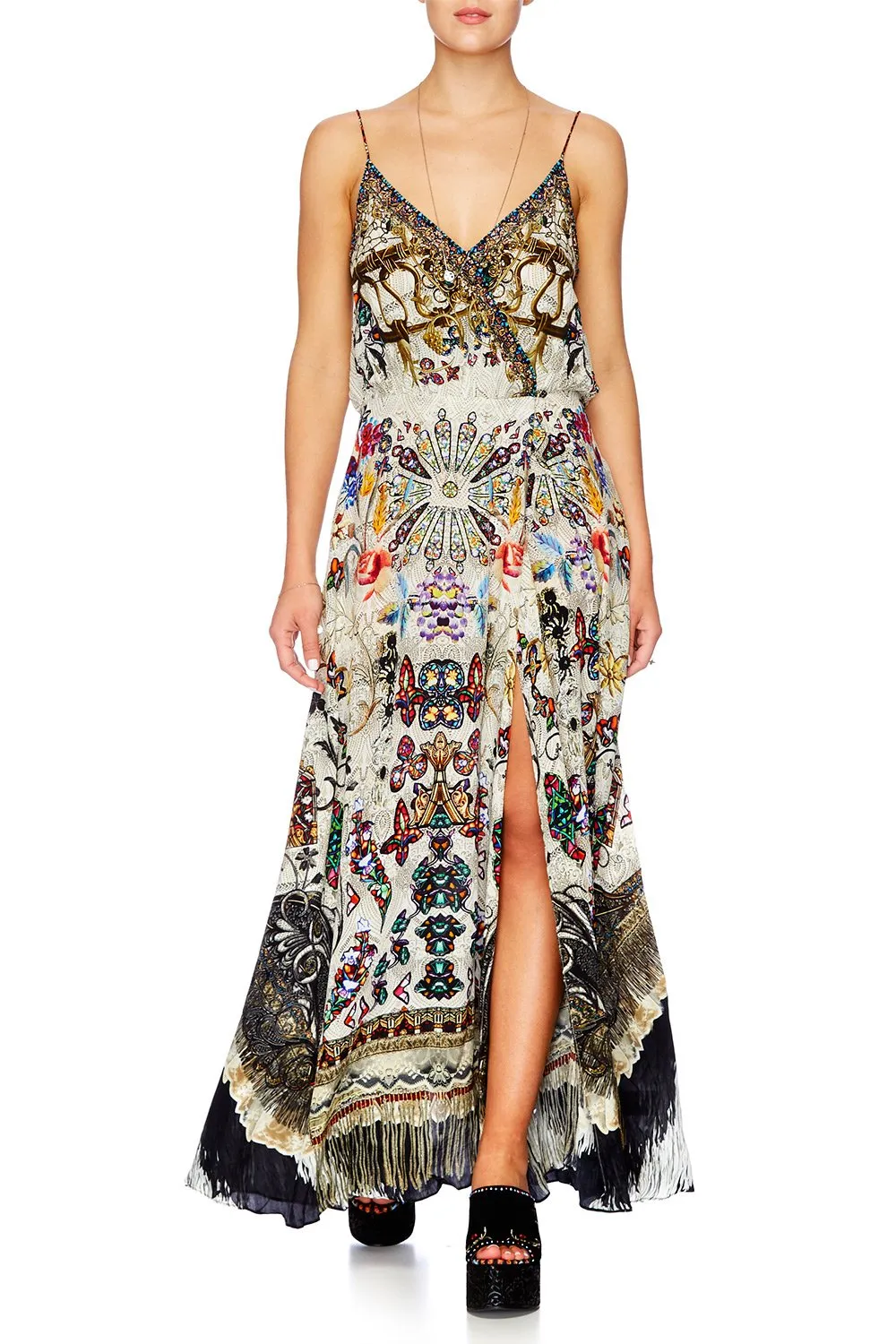 CAMILLA - STRAPPY WRAP DRESS 'RAISE YOUR GLASS'