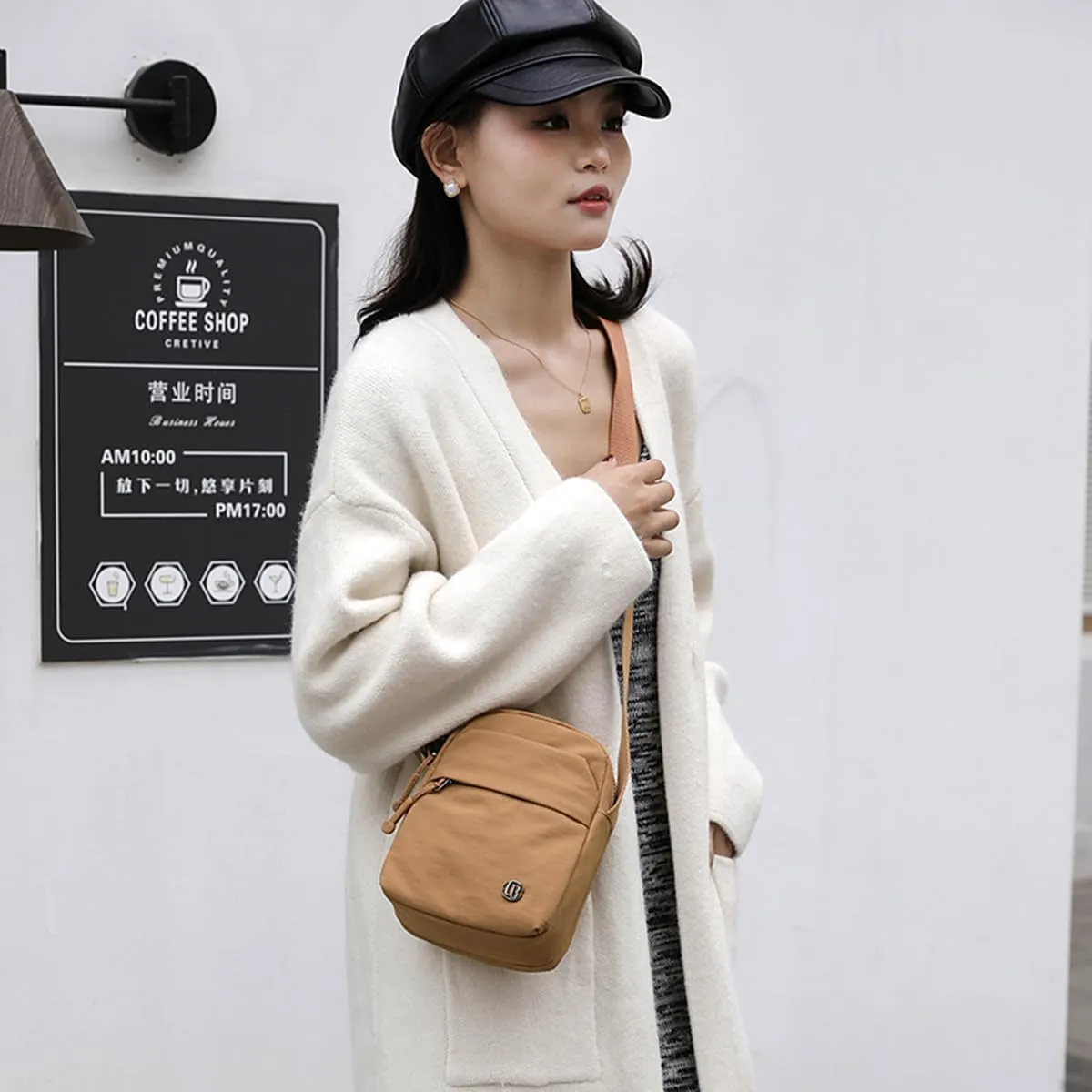 Casual Nylon Crossbody Purse Bag Waterproof Lightweight Shoulder Bag for Women Handbag