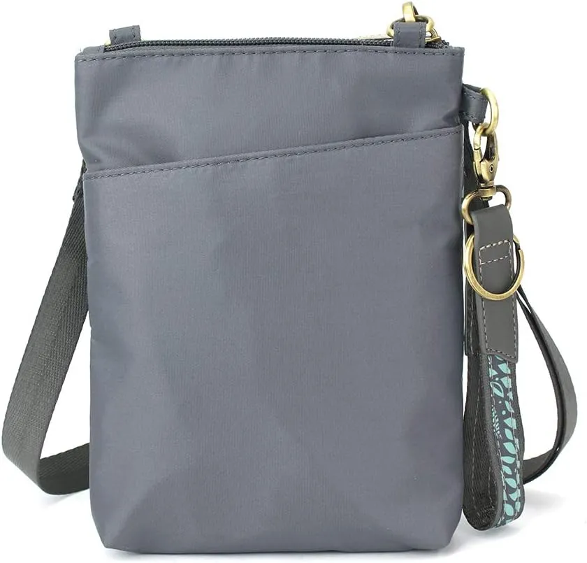 CHALA Venture Evolution RFID Cell Phone Purse - Women Nylon/Faux Leather Xbody Handbag with Adjustable Strap