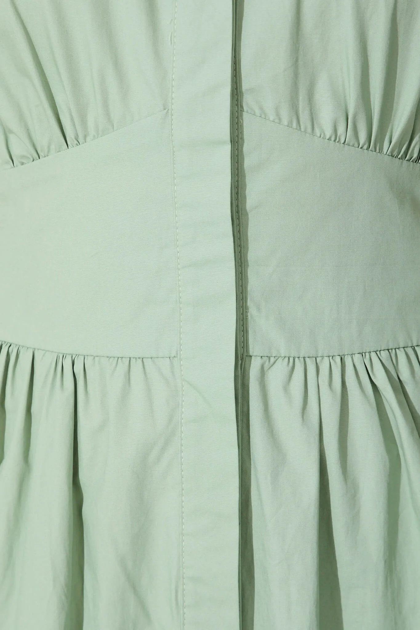 Cielo Midi Dress In Sage Green Cotton