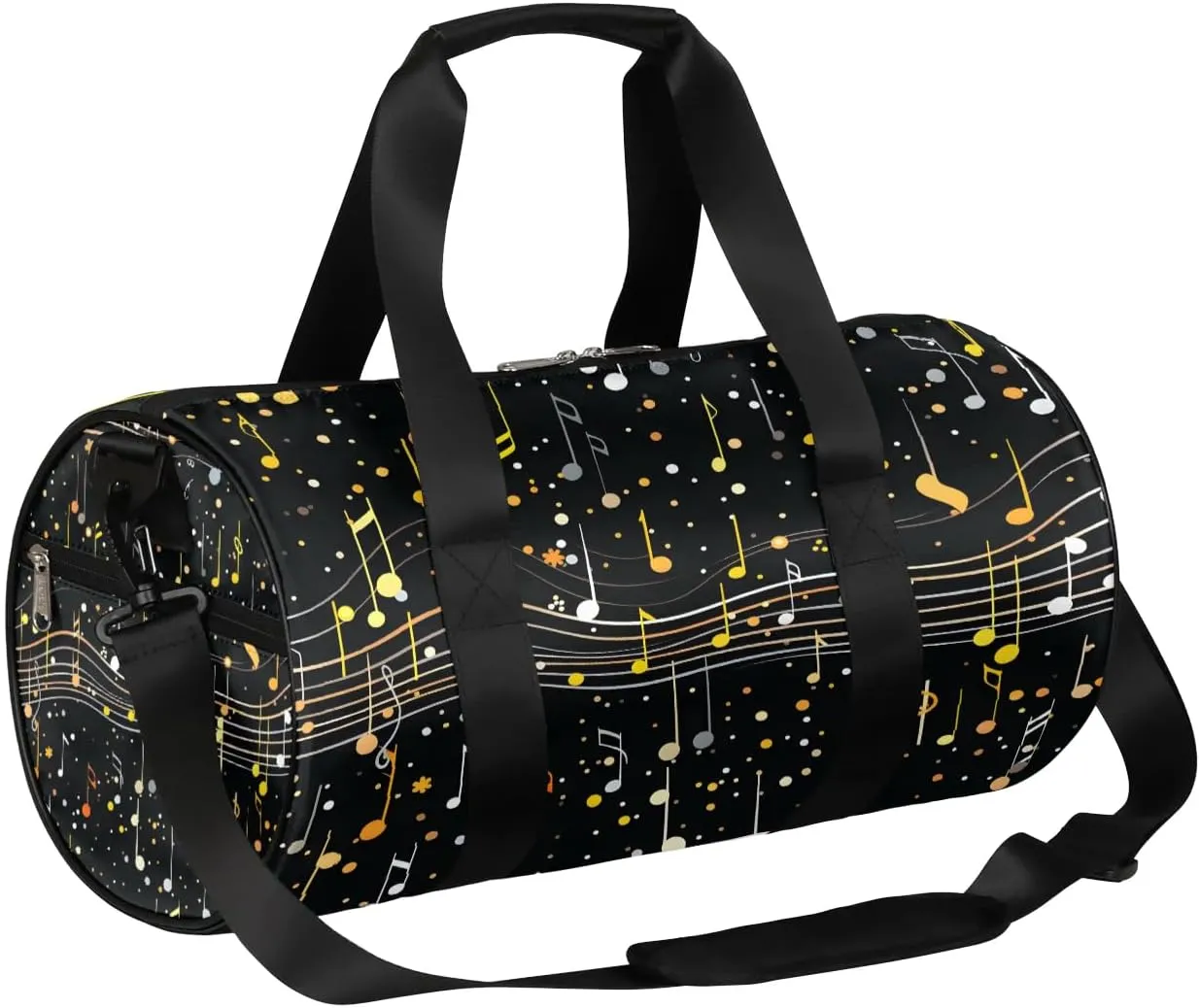 Classic Music Notes Travel Duffle Bag Gym Bag for Women Men Lightweight Carry on Duffel Bag for Sports Gyms Weekend Getaway
