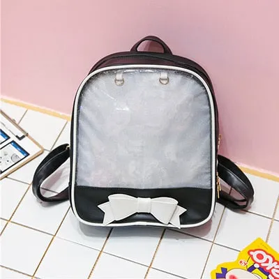 Clear Back Pocketed Backpack