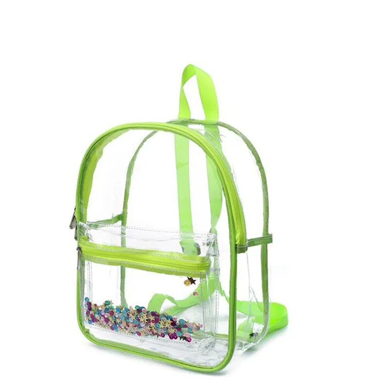 Clear Back Pocketed Backpack