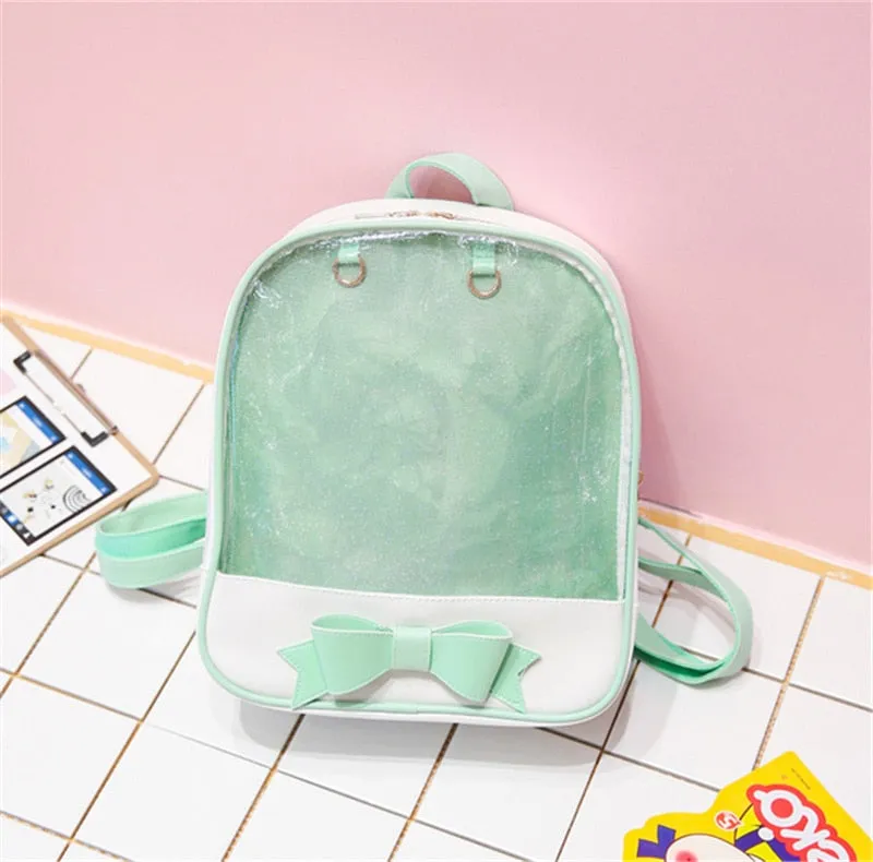 Clear Back Pocketed Backpack