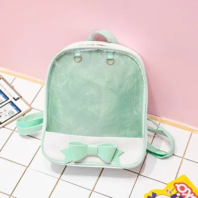 Clear Back Pocketed Backpack