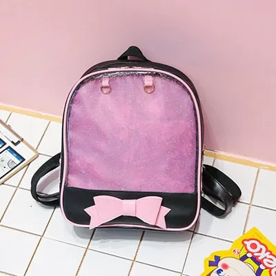 Clear Back Pocketed Backpack